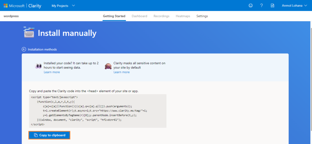 Microsoft Clarity
