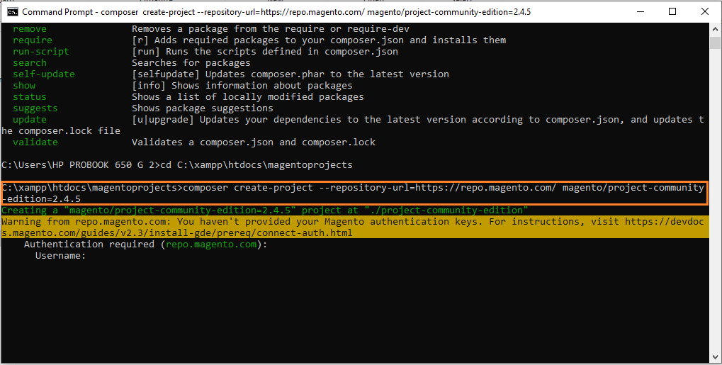 install magento 2 on localhost
