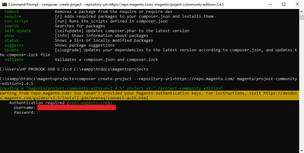 install magento 2 on localhost