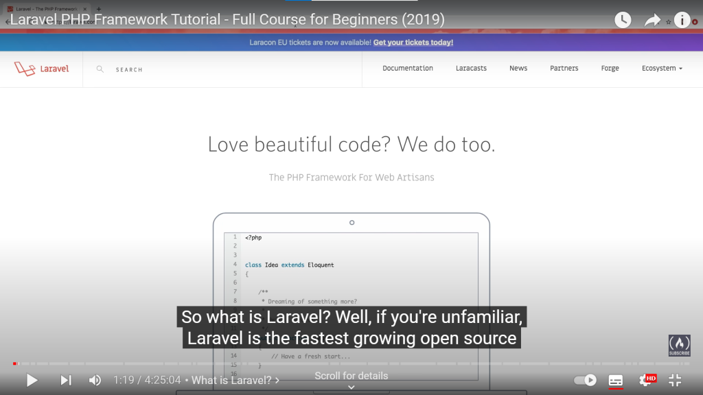 learn laravel